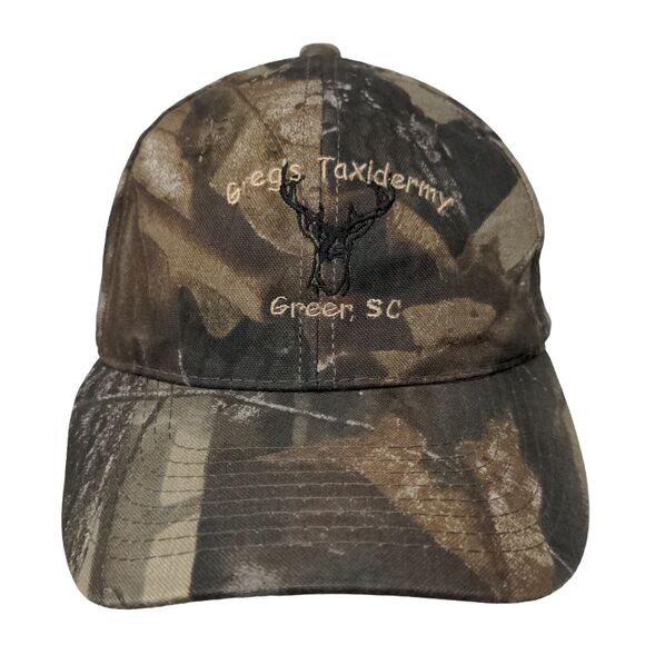 Greg's Taxidermy Strapback Hat Camo One Size Realtree Port Authority - Picture 1 of 7